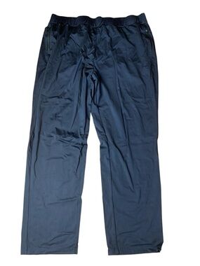 Diadora Men’s Black Performance Track Pants - XXL - Nylon/Spandex Athleisure